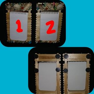 HANDMADE SEASHELL NOTEPAD FOR FRIDGE